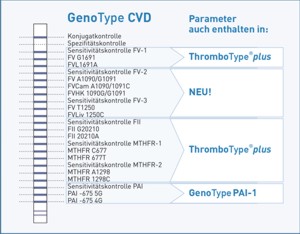 Streifengrafik GenoType CVD